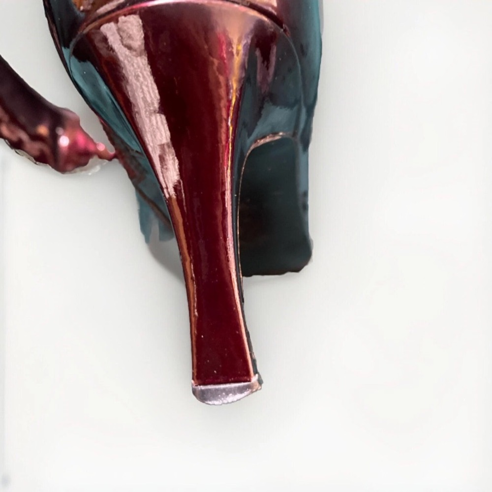 Stuart Weitzman Ruby Bordeaux Ankle Boots. Stunning Patent Leather, Comfortable! - Picture 9 of 9